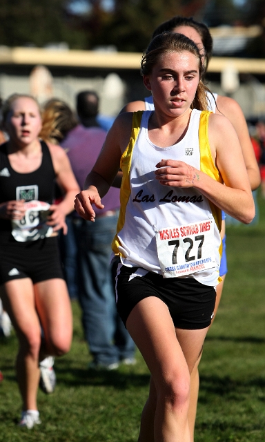 NCS XC D3 Girls-091.JPG - 2009 North Coast Section Cross Country Championships, Hayward High School, Hayward, California